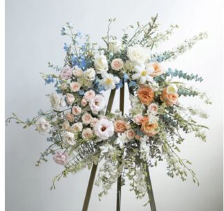 Wildflower Funeral wreath