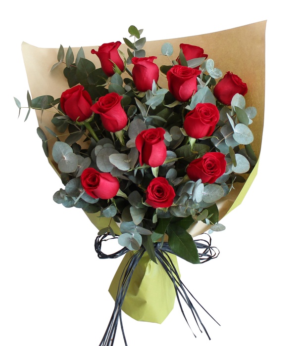 Roses - Wrapped 1 dozen - Image 2