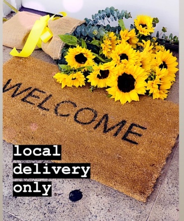 Sunflowers in Burlap