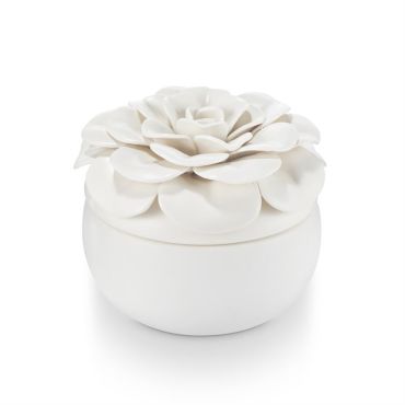Candle - Ceramic flower Gardenia