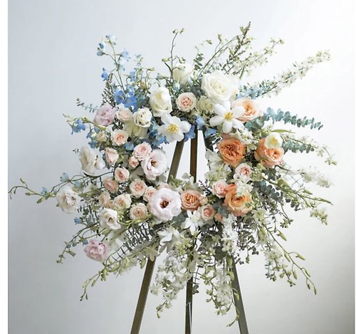 Wildflower Funeral wreath