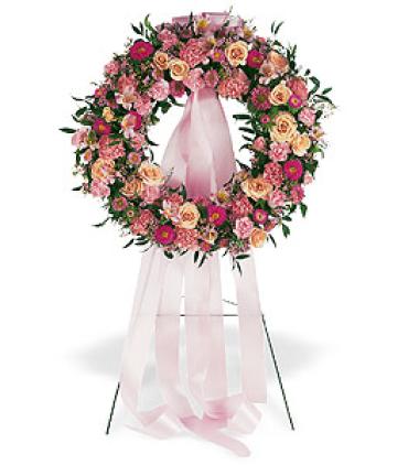 Pink Garden Wreath