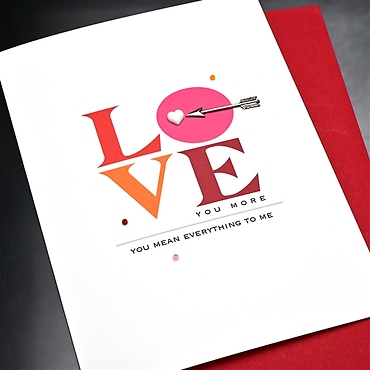 Happy Valentine\'s <br> Love you More card