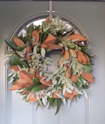 Fresh Magnolia & Seeded Eucalyptus wreath