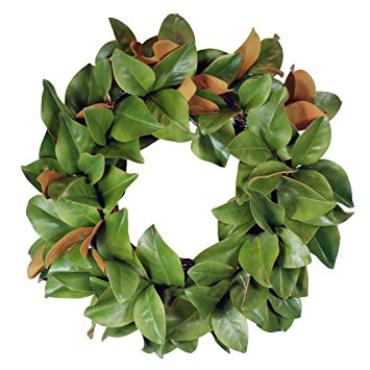 Faux Magnolia Wreath